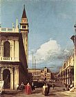 Canaletto The Piazzetta, Looking toward the Clock Tower painting